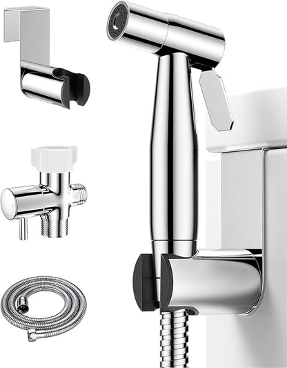 Chrome Handheld Bidet Sprayer, Jet Sprayer by BRITULIF