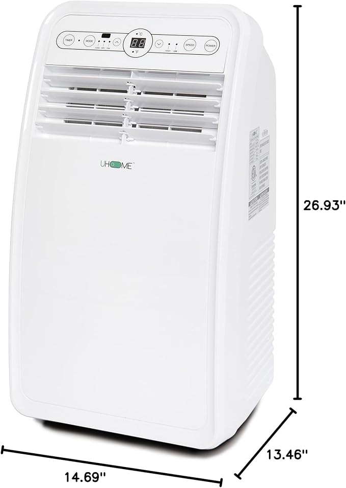 Uhome 8000 BTU Portable Air Conditioner, - Image 10