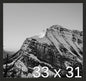 Frame It Easy 33 x 31 Coffee Wood Frame by FrameItEasy