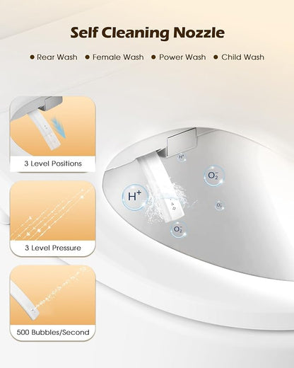 iliD Smart Max Bidet Toilet Seat, Electric Elongated Ecoseat - Image 5