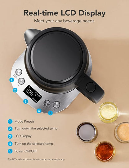 GoveeLife Smart Electric Kettle Temperature Control, WiFi Electric Tea Kettle - Image 6
