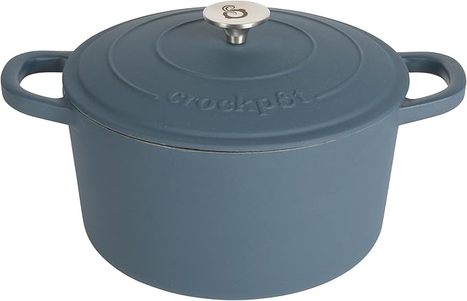 Crock-Pot Artisan 7-Quart Round European Enameled Cast Iron Dutch Oven – Matte by Crock-PotBrand