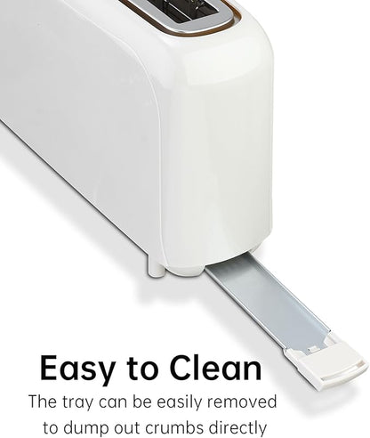SEEDEEM 2 Slice Slim Toaster, Single 10" Long Slot Toaster Fits Bagels & - Image 7
