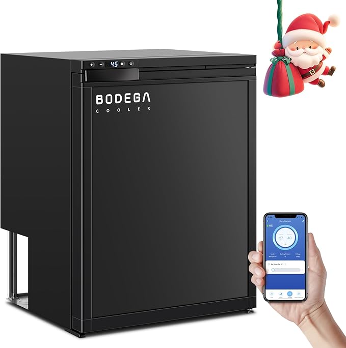BODEGA BODEGACOOLER 12 Volt Refrigerator, RV Refrigerator APP Control, 65L RV by BODEGA