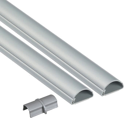 D-Line 31.4in TV Cord Hider, Patented Half Round Cable Cover, Hide Wall Mount by D-LineUSAinc