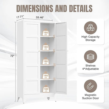 Yizosh Metal Storage Cabinet - Image 2