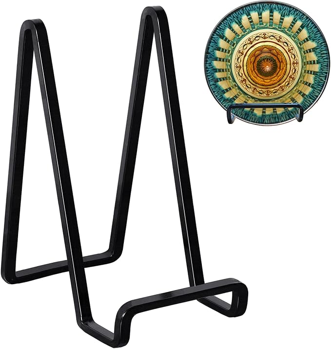 3 Pack 6 inch Metal Plate Stands by Kruodop