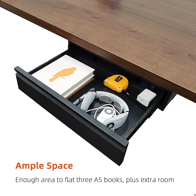 1 Pack Under Desk Drawer 18", Pull-out Storage Organizer - Image 6