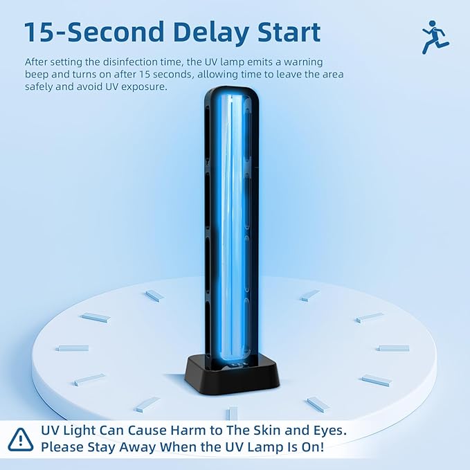 69W UV Light Sanitizer with Remote Control and 3 Timers – Home Disinfection - Image 2