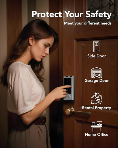 Devo G1 Video Smart Lock with Camera&Doorbell, 6-in-1 Keyless Entry Door Lock - Image 9