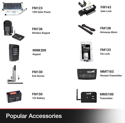 Mighty Mule MM371W-SOL Automatic Gate Opener Black mEDIUM - Image 5