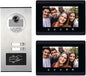 AMOCAM Upgrade Versions 2 Units Apartment Intercom System 7 inch Touch Monitor by AMOCAM