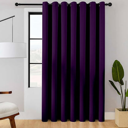 ChrisDowa Room Divider Curtain 96 Inches Long, Wide Blackout Sliding Door by ChrisDowa