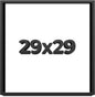 29x29 Shadow Box Frame Black | 1 Inch Deep Solid Wood Shadowbox Display Frame | by CustomPictureFrames