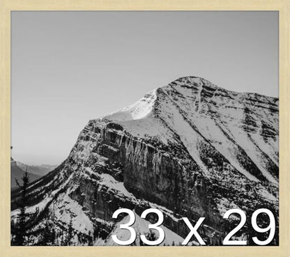 Frame It Easy 33 x 29 Wheat Wood Frame by FrameItEasy
