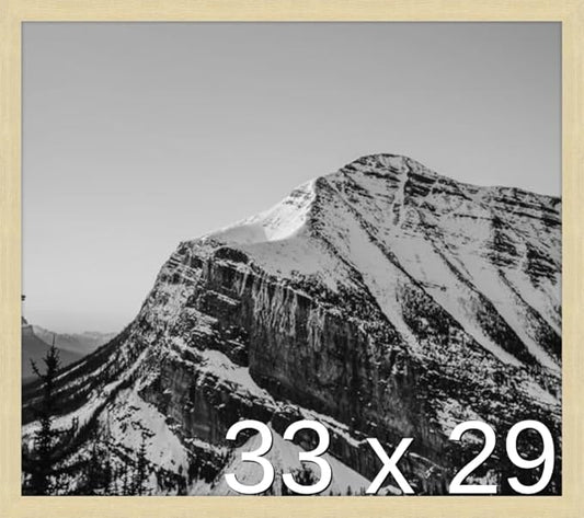 Frame It Easy 33 x 29 Wheat Wood Frame by FrameItEasy