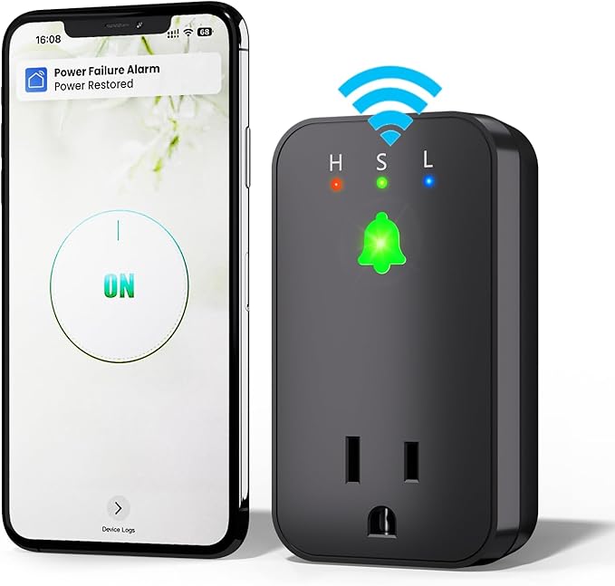 Power Failure Alarm WiFi, Smart Power Outage Alarm by Satisure