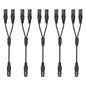 5 Pack XLR Splitter Cable, 1 Female to 2 Male, 1.5FT Stereo Mic to L&R Audio by SZLliyxs
