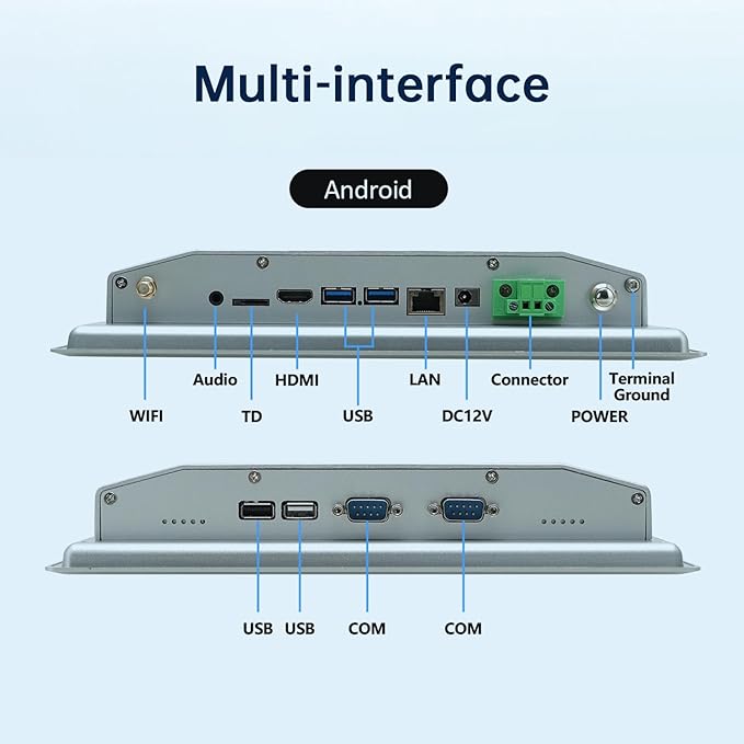 10.1-Inch Touchscreen Monitor, Ratio 16:10 Embedded Industiral Touch Screen - Image 6