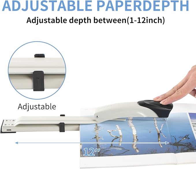 Long Reach Stapler, with 2000 Staples & Stapler Remover Full Strip，20-25 Sheet - Image 2