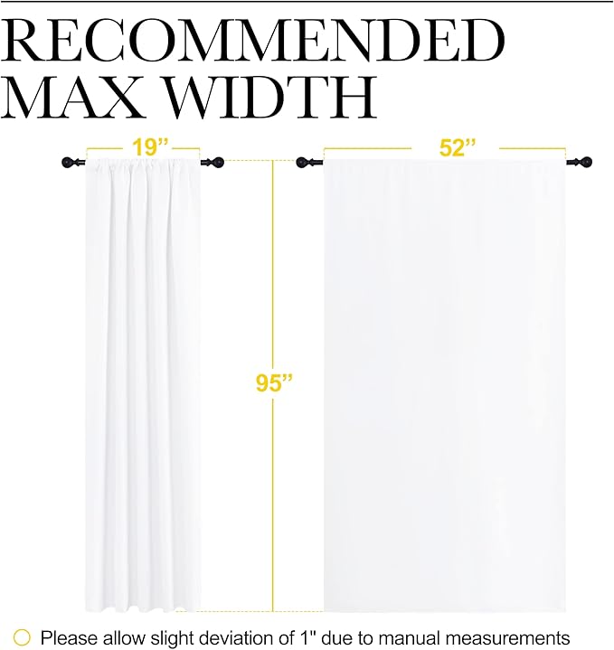 NICETOWN White Bedroom Curtain Panels - Image 7
