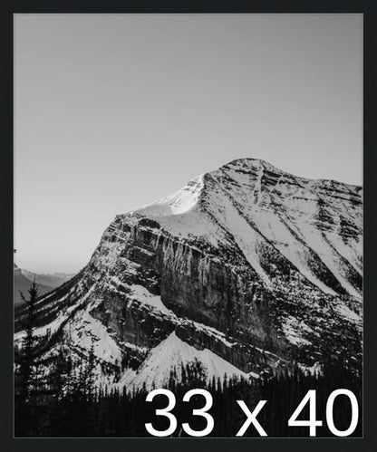 Frame It Easy 33 x 40 Black Wood Frame by FrameItEasy