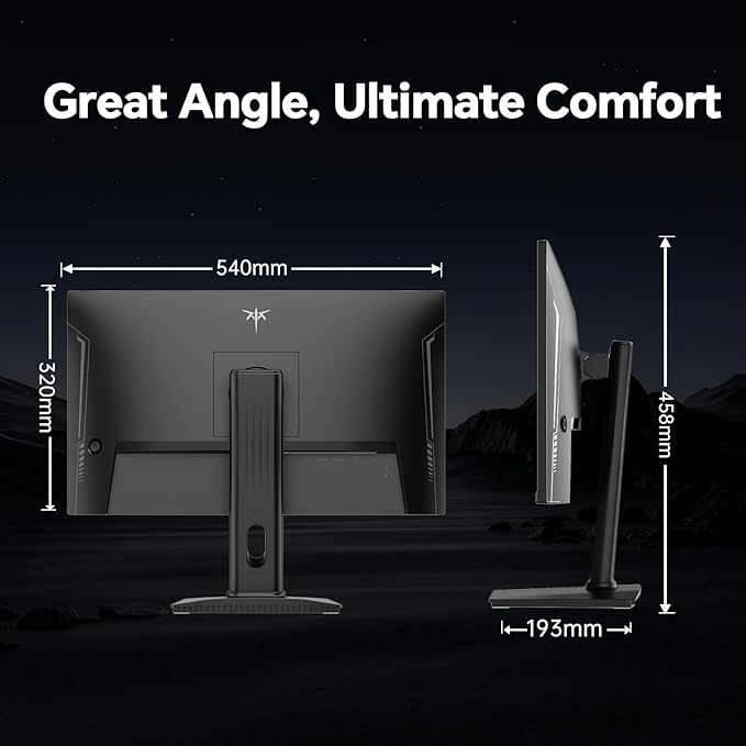 KTC 24 inch Gaming Monitor QHD 180Hz, Fast IPS 1440p Computer Monitor, - Image 7