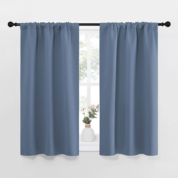 NICETOWN Kitchen Curtains, Short Blackout Curtains & Drapes, Thermal Insulated by NICETOWN