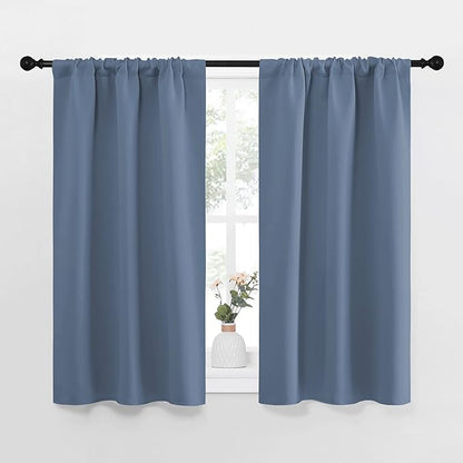 NICETOWN Kitchen Curtains, Short Blackout Curtains & Drapes, Thermal Insulated by NICETOWN