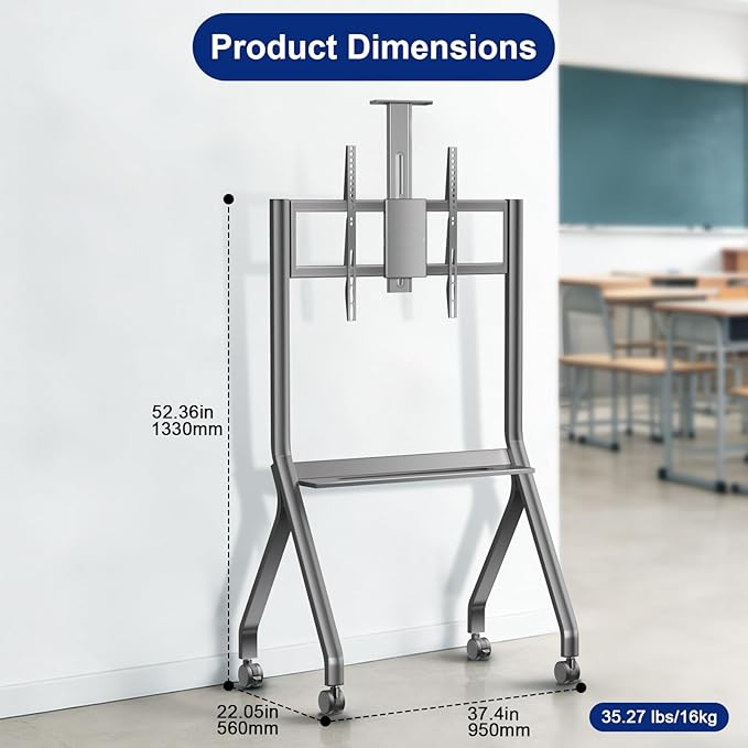 Smart Board Stand for 42-75" Interactive Whiteboards & TVs - Image 3