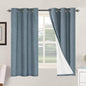 H.VERSAILTEX Primitive Linen Curtains 100% Blackout Curtain Drapes Burlap by HVERSAILTEX