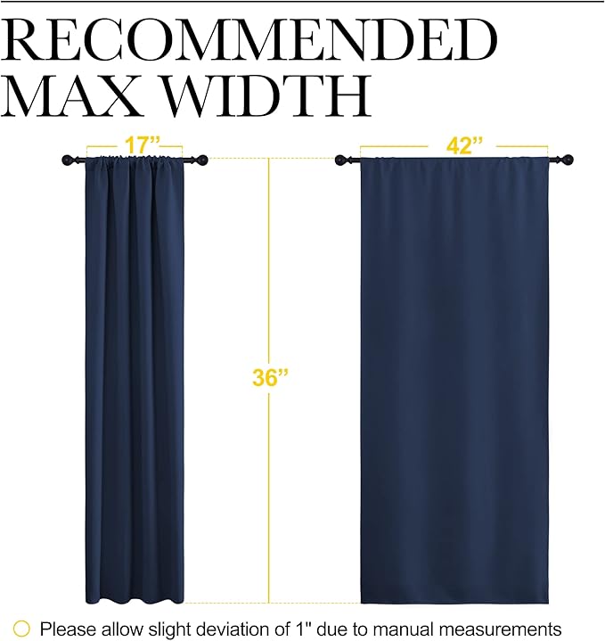 NICETOWN RV Blackout Curtains for Camper Windows, Kitchen Curtains, Short - Image 7