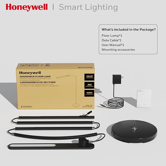 Honeywell LED Floor Lamp, F4 Sunturalux™ Gooseneck Reading Floor Lamp, Super - Image 7