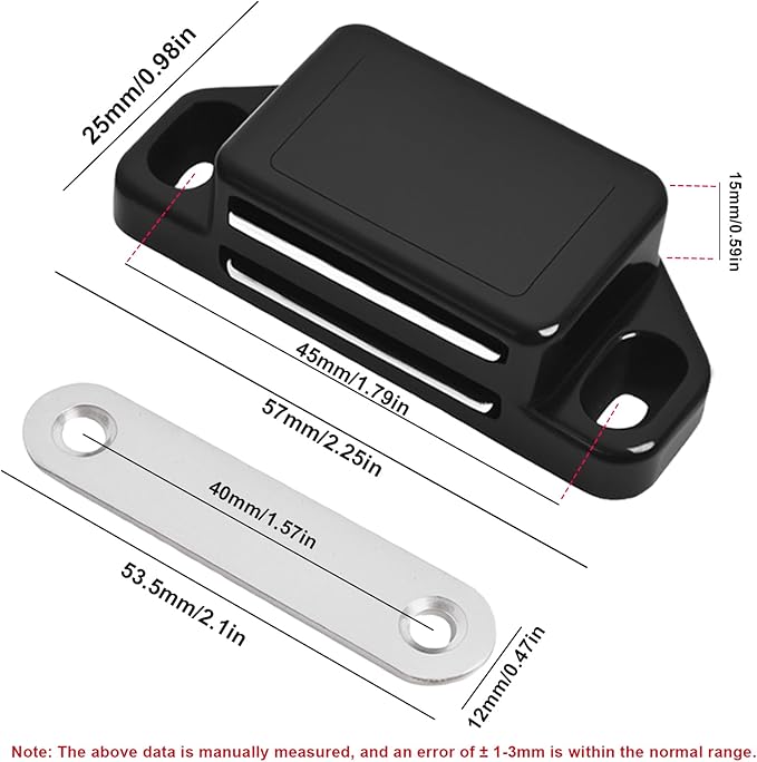 24 Pack Magnetic Push Latch, Heavy Duty Magnetic Touch Latch, - Image 2