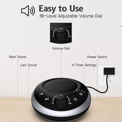 Sound Machine Loud White Noise Machine Nonstop Brown Noise Sleep Machine 30 - Image 3