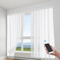 Lemoeyes Electric Curtain Track, Retractable Motorized Curtains Rod From by Lemoeyes