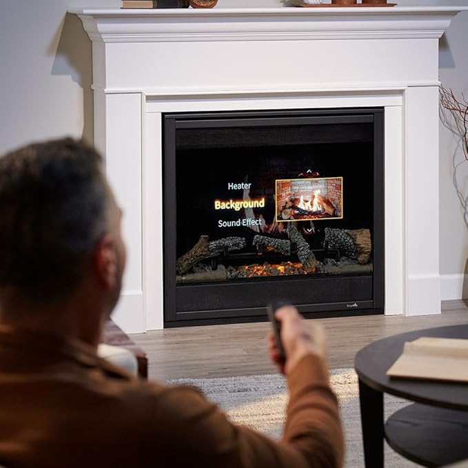 SimpliFire Inception 36-Inch Electric Fireplace in 2 Installation Options - Image 3