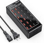 USB Charger Station, C Charging Block, 100W 24 Port Multiple USBCharger Desktop by HONGYEE-NH