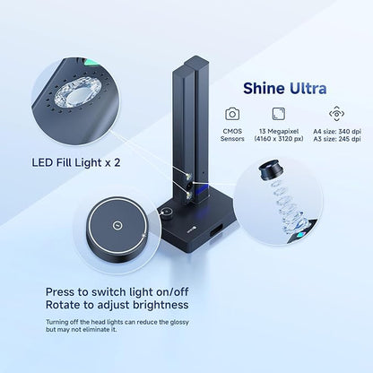CZUR Shine Ultra Smart Portable Document Scanner, Thin Book Scanner - Image 2
