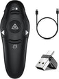 Presentation Clicker, Rechargeable Pointer, 2-in-1 USB Type C Powerpoint Clicker by NinjaABXY