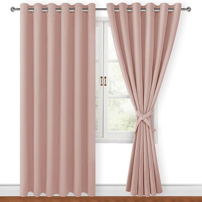 Hiasan Room Darkening Curtains for Bedroom, 70 x 84 Inches - Image 6