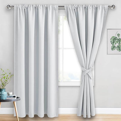 JIUZHEN Curtains for Bedroom by JIUZHEN