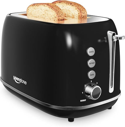 2 Slice Retro Stainless Steel Toaster by Keenstone