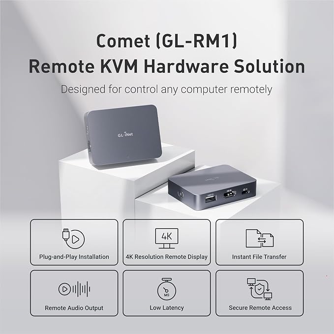 GL.iNet Comet Remote KVM Over Internet, 4K@30Hz Tailscale Support, Remote - Image 2