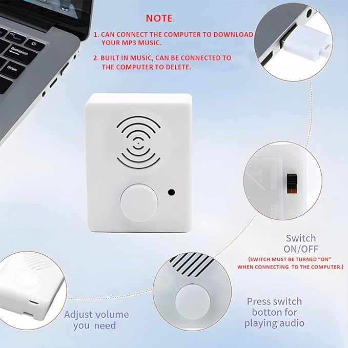 XLW 16 Minutes Voice Recorder for Stuffed Animals, Voice Box for Recordable - Image 5