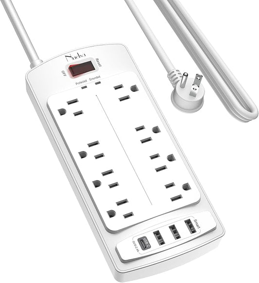 Surge Protector Power Strip by Nuetsa