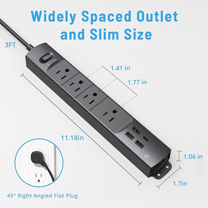 TROND Surge Protector Power Strip - Image 7