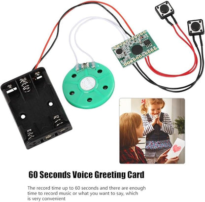 Greeting Card Module, 60-Second DIY Voice Greeting Card Module Music Sound - Image 2