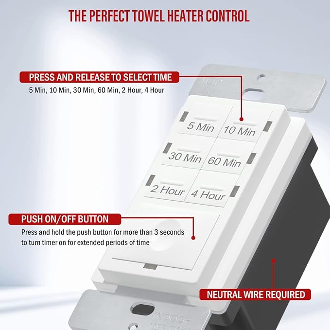 ENERLITES Countdown Timer Switch - Image 2