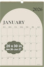 2026 Calendar - Large Calendar 2026-2027 from January 2026 - June 2027 by Runtioval
